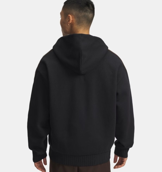 Толстовка Icon Heavy Rib FZ Under Armour, цвет Black 2