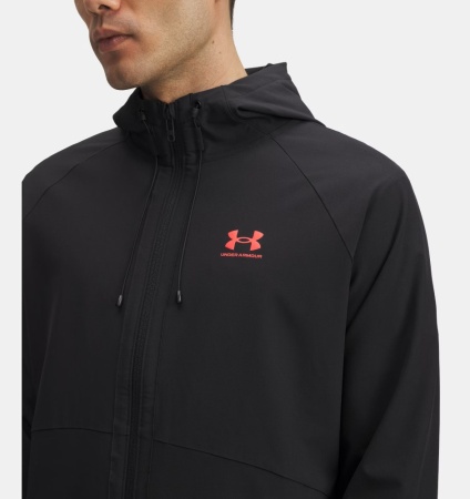 Куртка M Stretch Wvn Windbreaker UA, цвет Black Racer Red 3