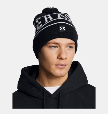 Шапка Halftime Pom Under Armour, цвет Black 2