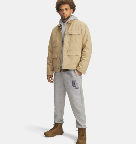 Брюки M Icon Flc Graphic Under Armour, цвет Grey 3
