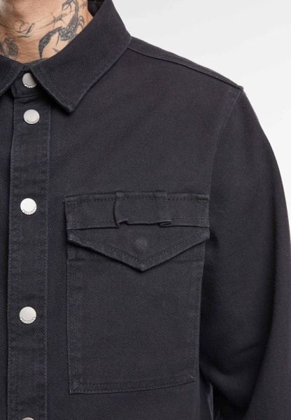Рубашка Heavy Twill Brandit, цвет Black модель 4