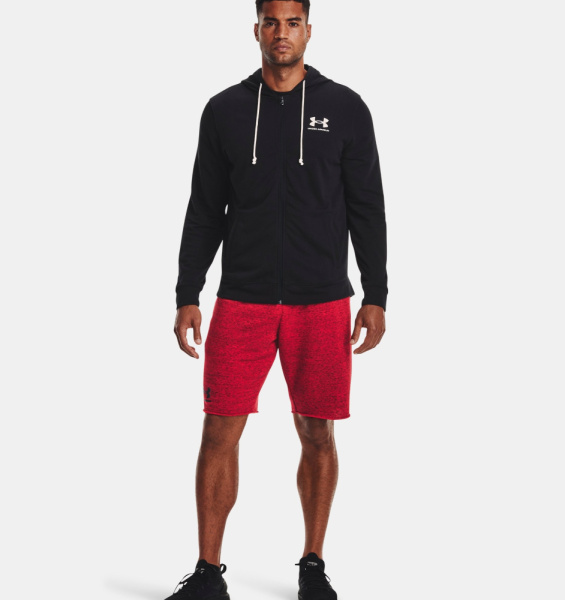 Толстовка Rival Terry LC FZ Under Armour, цвет Black 3