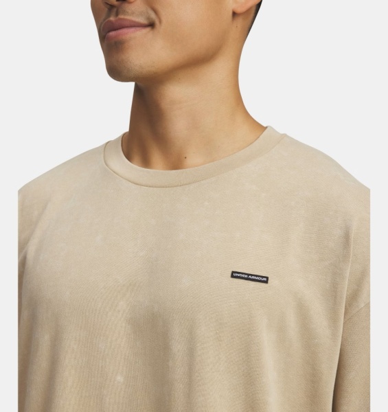 Футболка Heavyweight OS Logo Wash Under Armour, цвет Field Khaki 3