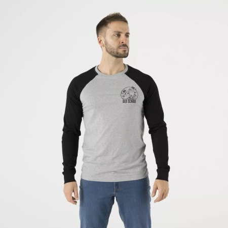 Лонгслив Old School Helikon, цвет Mid Grey Melange