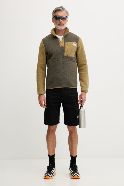 Кофта M Yumiori 1 4 Zip TNF, цвет Taupe Green Cedar Dust Orange 2