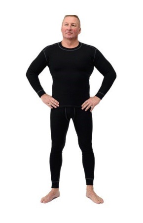 Термобелье трехслойное комплект NordKapp, цвет чёрный 902