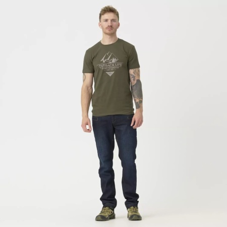 Футболка Outback Life Helikon, цвет Taiga Green мод 2