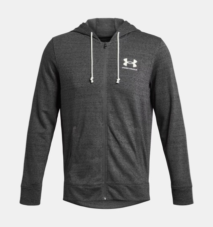 Толстовка Rival Terry LC FZ Under Armour, цвет Black 3