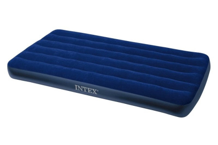 Матрас надувной Classic 99х191х25 до 136кг Intex, синий