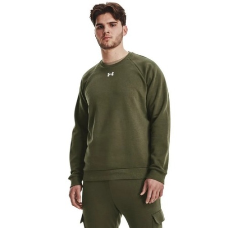 Толстовка Rival Fleece Crew Under Armour, цвет Green