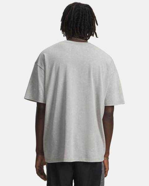 Футболка Heavyweight OS Logo Wash Under Armour, цвет Titanium White 2