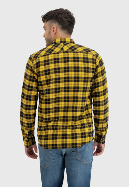 Рубашка Riley Vintage, цвет Yellow Check МОДЕЛЬ 2