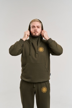 Худи Варгградъ «Солнце за нас-2», цвет хаки жёлтый бн 5