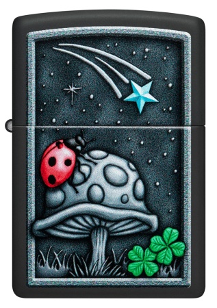 Зажигалка Zippo Ladybug, Black Matte, цвет черный 2