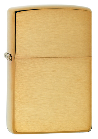 Зажигалка Zippo покрытие Brushed Brass цвет золотистый