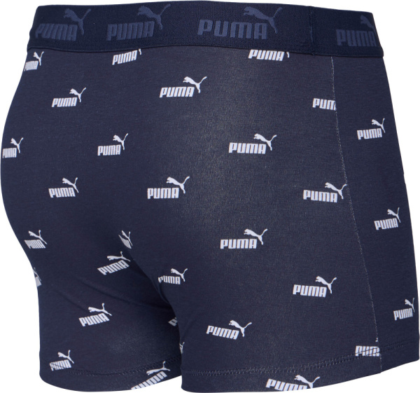 Трусы M Elements Logo Print Boxers (2 pack) Puma, цвет Navy 5