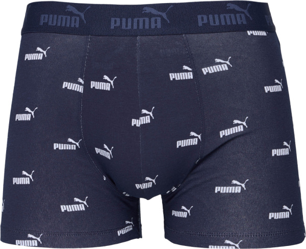 Трусы M Elements Logo Print Boxers (2 pack) Puma, цвет Navy 4