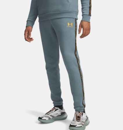 Брюки Icon Fleece Taping Under Armour, цвет Blue