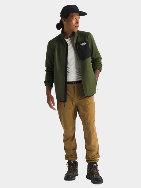 Кофта M Crest FZ TNF, цвет Woodland Green TNF Black 3