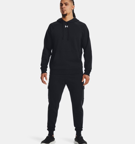 Брюки Rival Fleece Cargo Under Armour, цвет Black 3