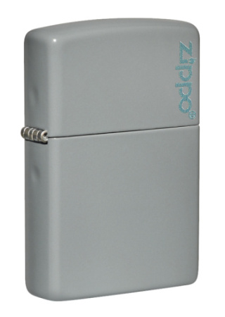 Зажигалка Zippo Classic, Flat Grey, серая, глянцевая