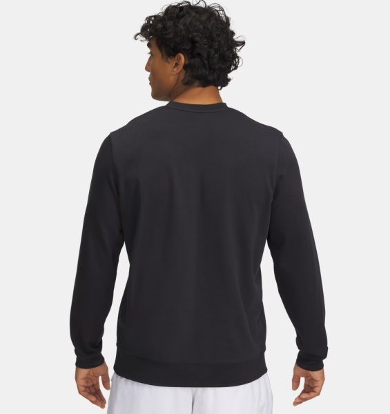 Толстовка Rival Terry Logo Crew Under Armour, цвет Black 2