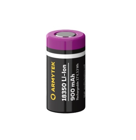 Аккумулятор незащищенный Armytek 18350 Li-Ion 900 мАч