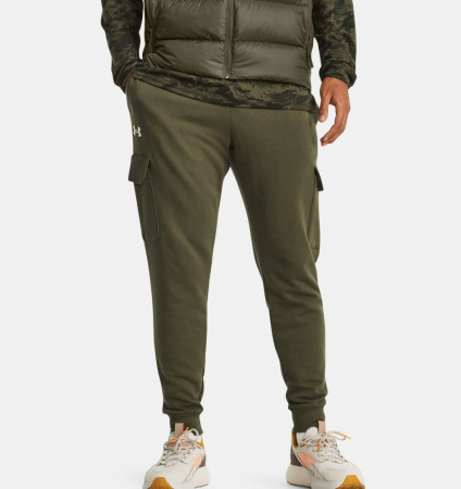 Брюки Rival Fleece Cargo Under Armour, цвет Green
