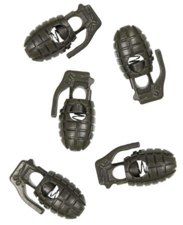 Комплект зажимов для шнура PINEAPPLE Mil-Tec, цвет Olive