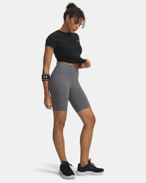 Шорты W Motion Bike EMEA Under Armour, цвет Clay Green Black 3